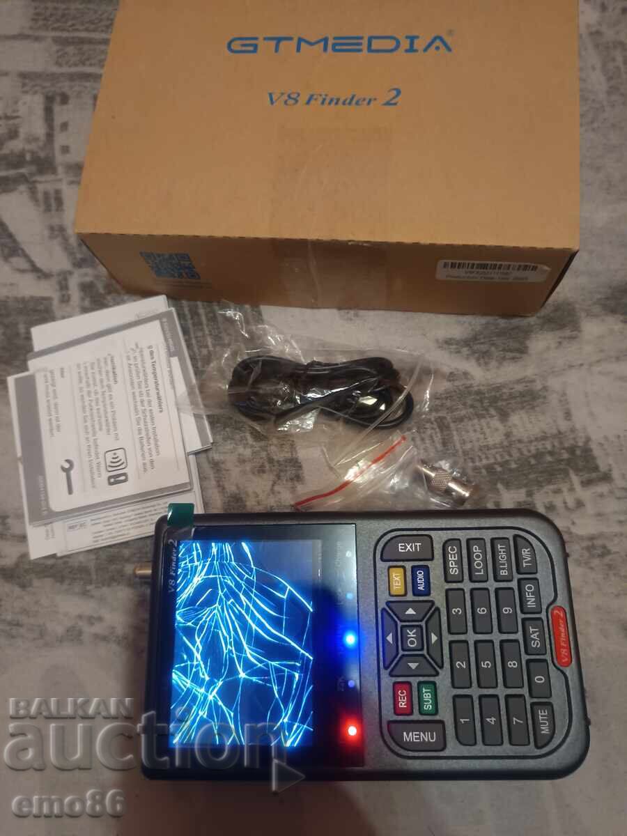 V8 Finder2 Satellite Finder DVB-S2X Signal Receiver Decoder