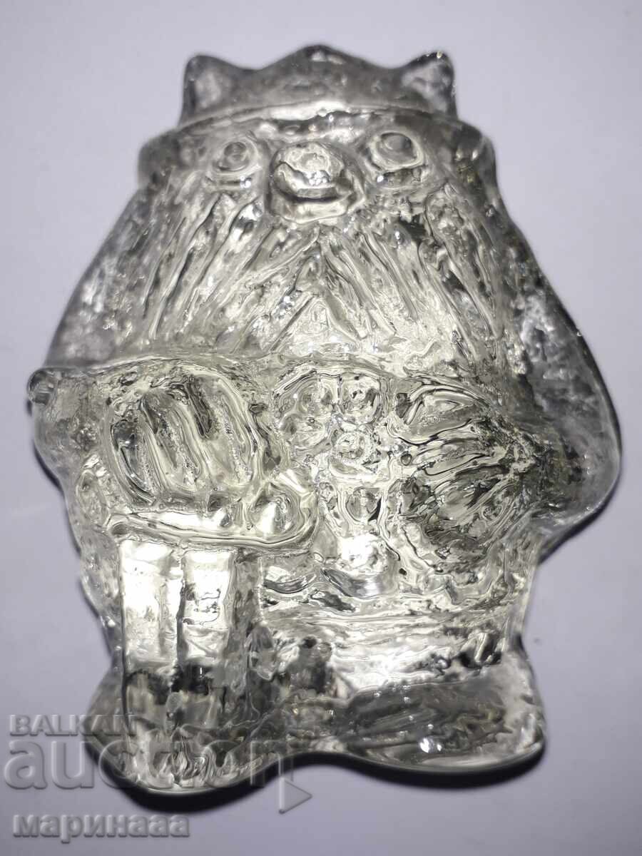 ''VIKING'' FIGURINE. BLOWN GLASS. SWEDEN