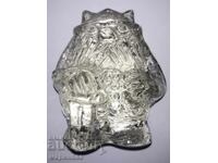 ''VIKING'' FIGURINE. BLOWN GLASS. SWEDEN