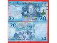 LESOTHO 20 emisiune 2024 SEMNĂTURĂ NOUĂ NOU UNC