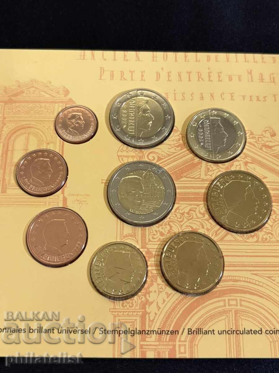 Luxemburg 2008 - set euro bancar + monedă de 2 euro BU cu preț € 35.00 | 68.45 BGN