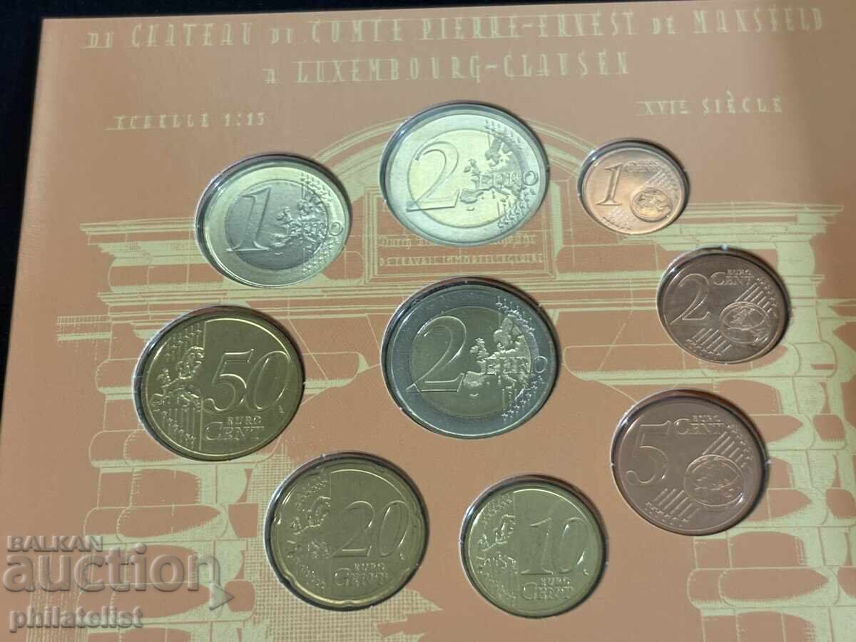 Livrarea Luxemburg 2008 - set euro bancar + monedă de 2 euro BU