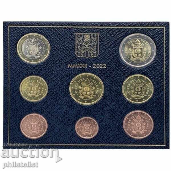 Vatican 2022 - set complet de la 1 cent la 2 euro BU