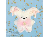 Pearly Poo Iepuraș Roz Cadou Romantic Jucărie Iepuraș