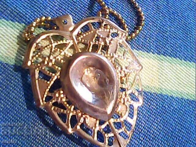 Доставка на стари позлатани посребрени брошки весулка