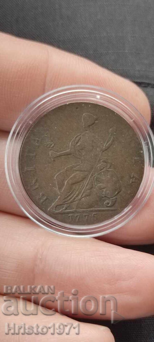 Livrarea 1/2 penny 1775 Livrarea 1/2 penny 1775