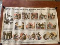 PLANȘĂ EDUCAȚIVĂ MILITARĂ PROTECȚIE CIVILĂ-89X58 CM