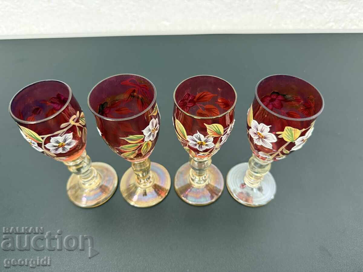 Pahare vintage vechi pentru aperitiv / lichior. Nr. 8130 - 5