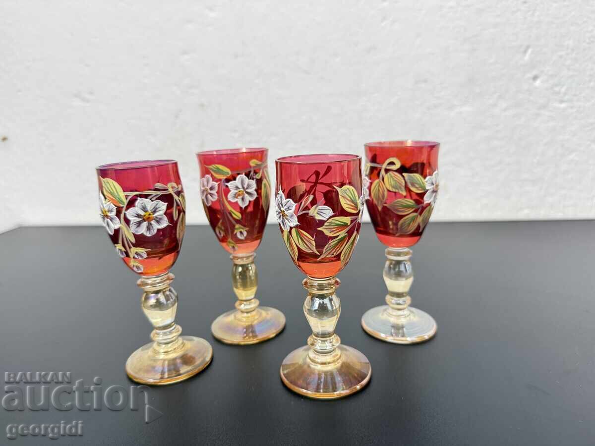 Pahare vintage vechi pentru aperitiv / lichior. Nr. 8130 - 6