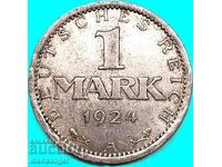 1 marcă 1924 Germania Reich