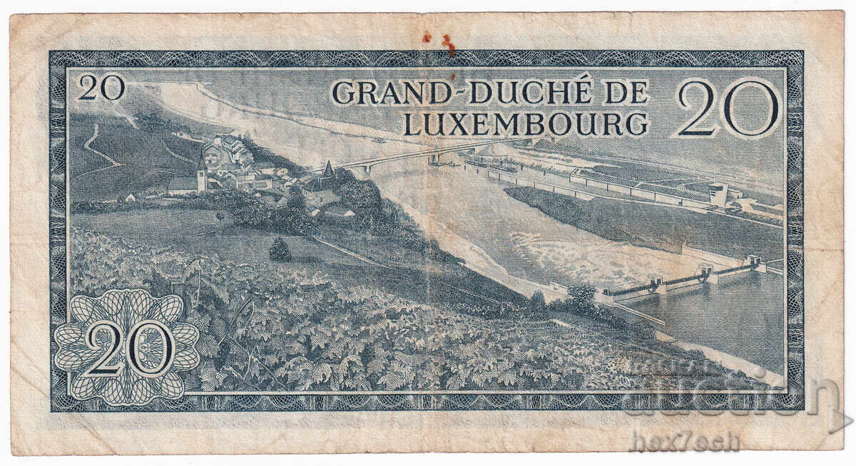 Auction  ❤️ ⭐ Luxembourg 1966 20 francs ⭐ ❤️