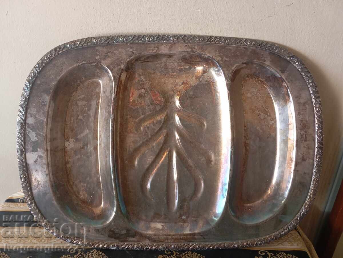 Vintage επάργυρος δίσκος, ταμπλά