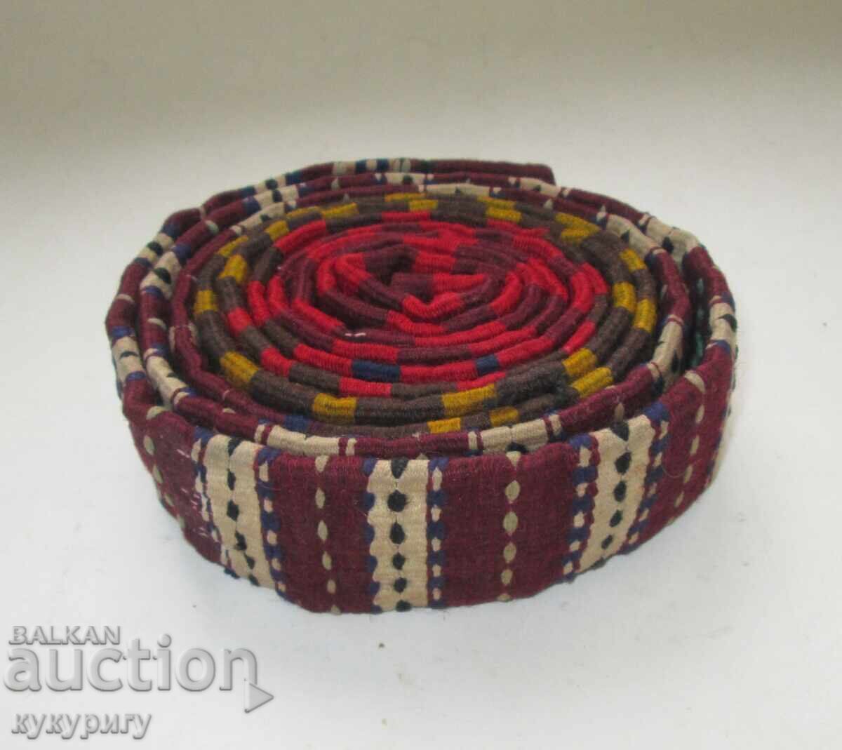 Beautiful old hand-woven belt for a folk costume