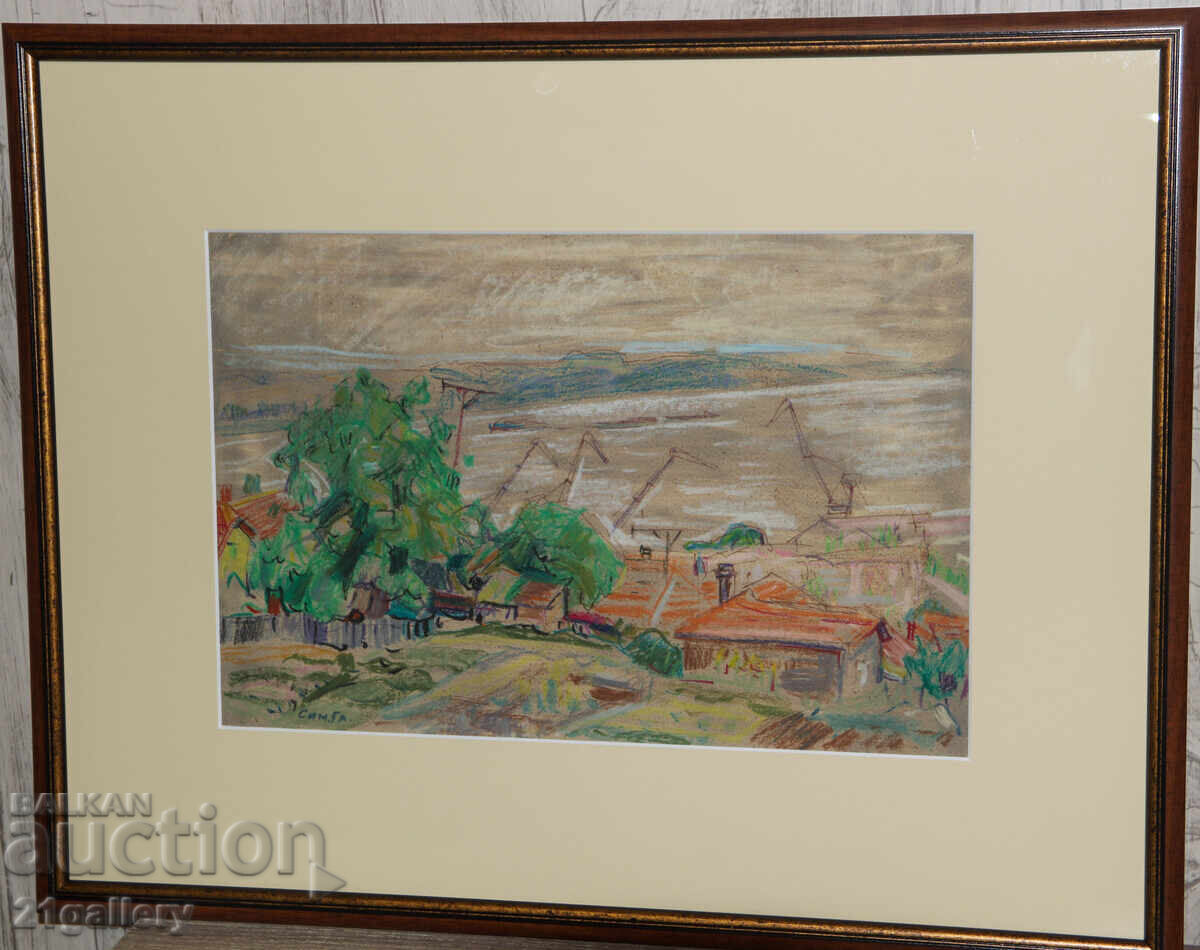 Licitație Simeon Gloginkov (1917 – 1997) peisaj industrial Licitație Simeon Gloginkov (1917 – 1997) peisaj industrial