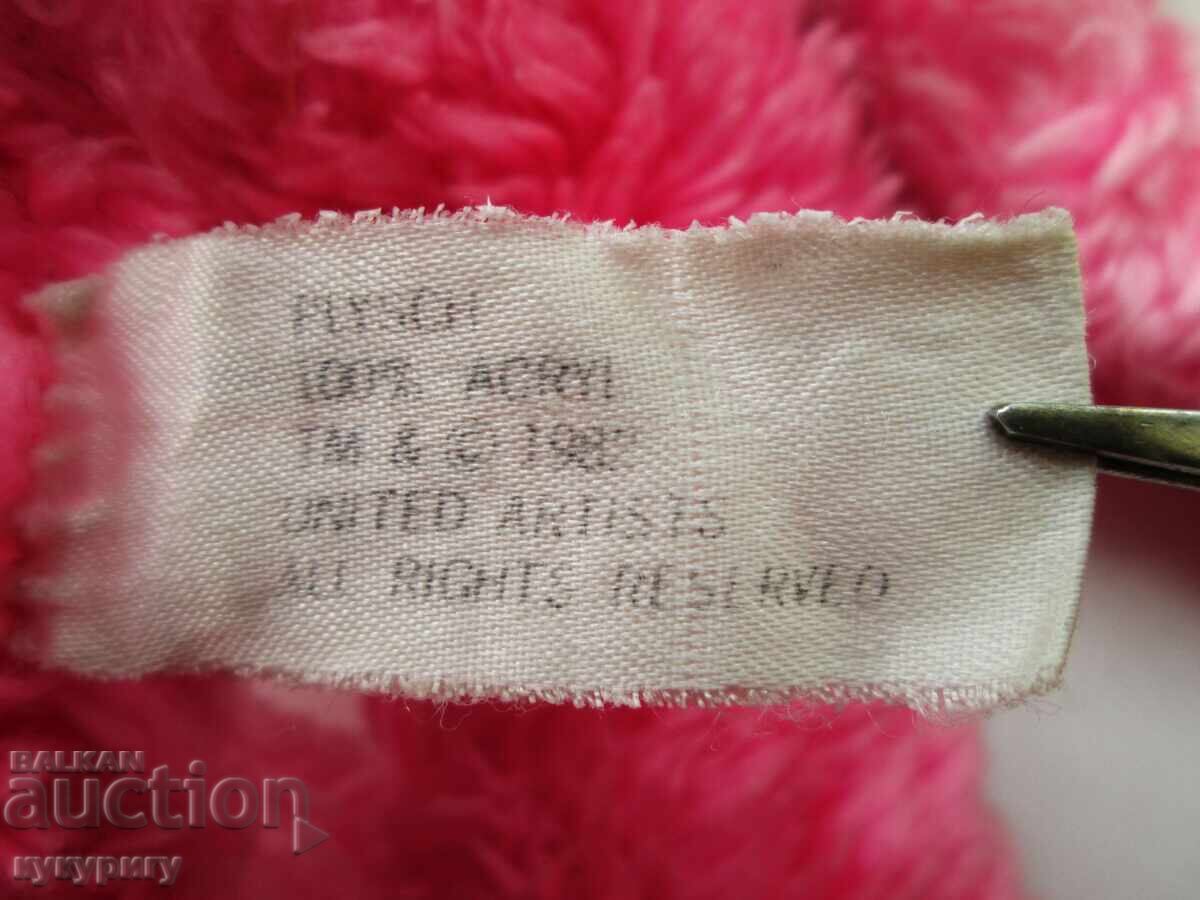 Jucărie veche de pluș Pink Panther Pinko originală - 5