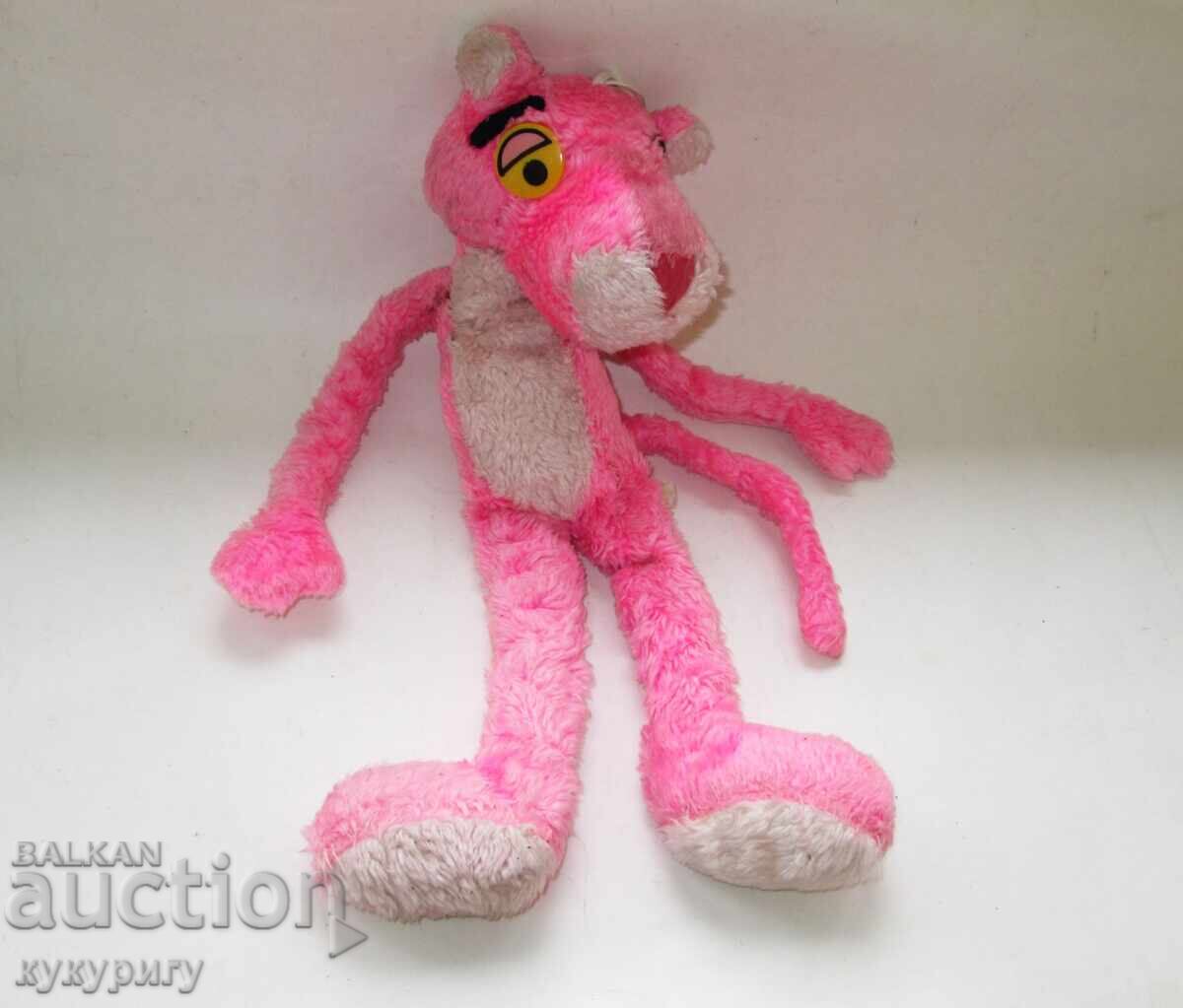Jucărie veche de pluș Pink Panther Pinko originală