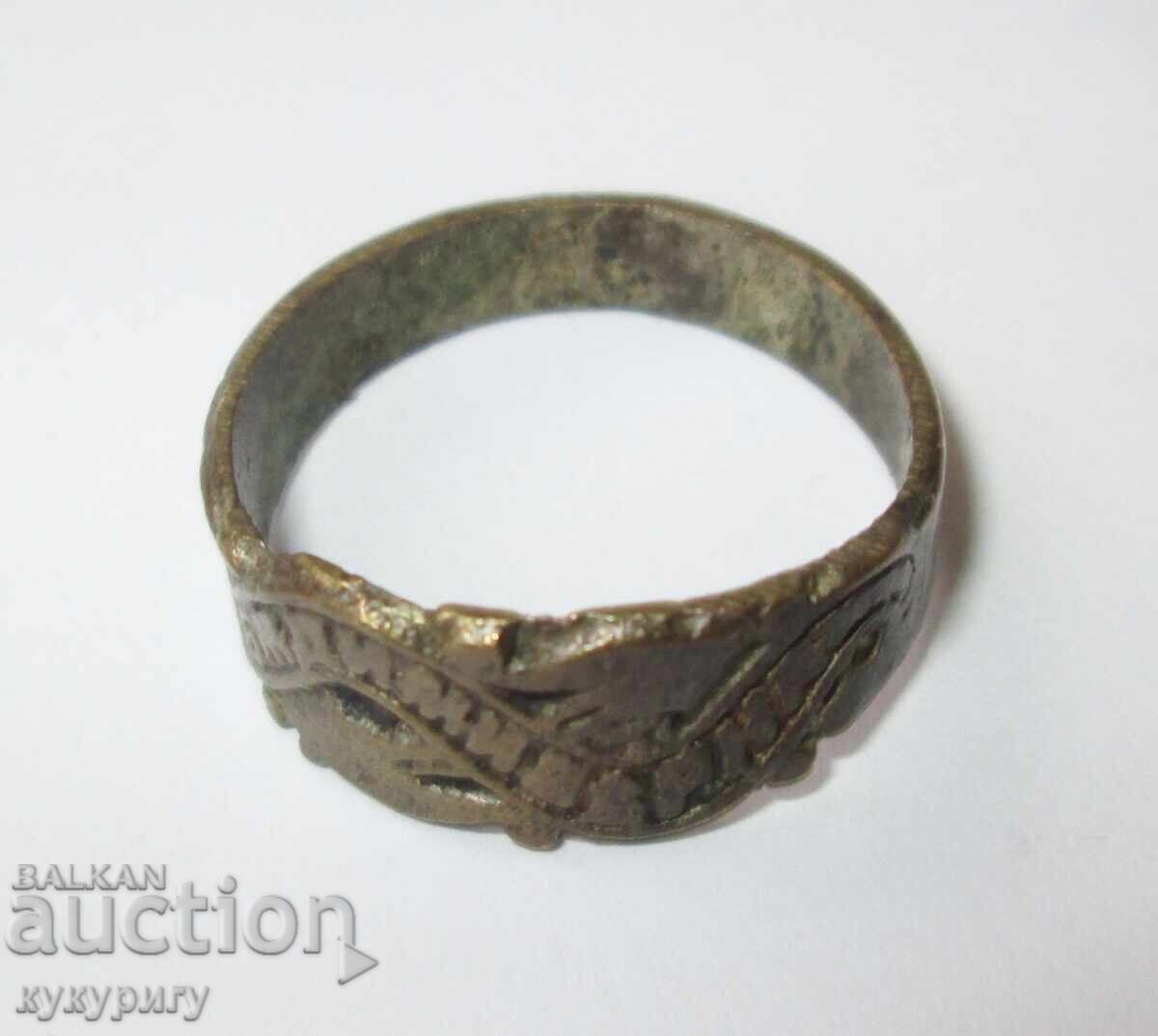 Παλαιό αναγεννησιακό γυναικείο δαχτυλίδι αρραβώνων από μπρούντζο