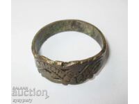 Παλαιό αναγεννησιακό γυναικείο δαχτυλίδι αρραβώνων από μπρούντζο