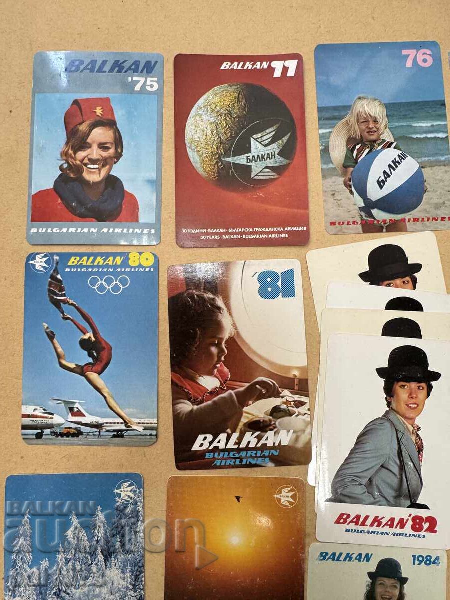 19 τεμ., ημερολόγια τσέπης Balkan 1975 έως 1984 με τιμή € 9.90 | 19.36 BGN
