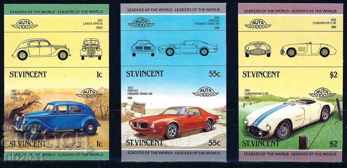 Sfântul Vincențiu 1985 - neperforate Leaders of the World 3 MNH