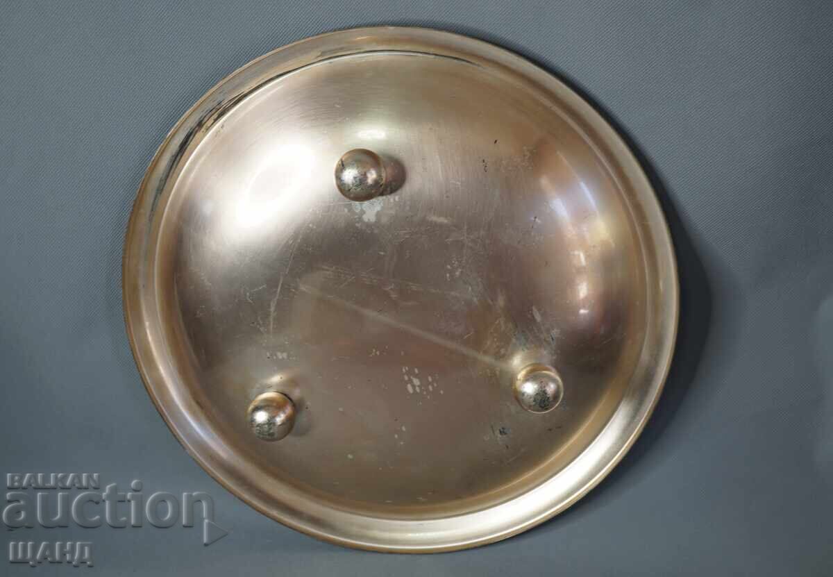 Παράδοση WMF IKORA Παλαιός γερμανικός μεταλλικός επάργυρος δίσκος