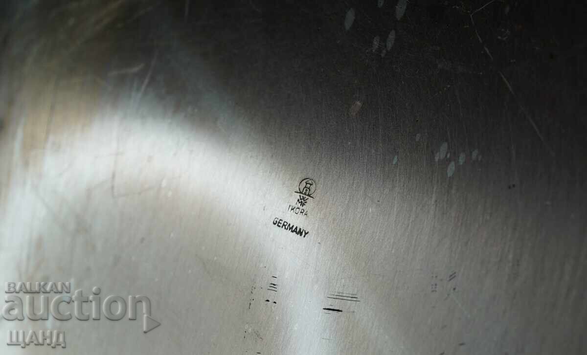 WMF IKORA Παλαιός γερμανικός μεταλλικός επάργυρος δίσκος - 5