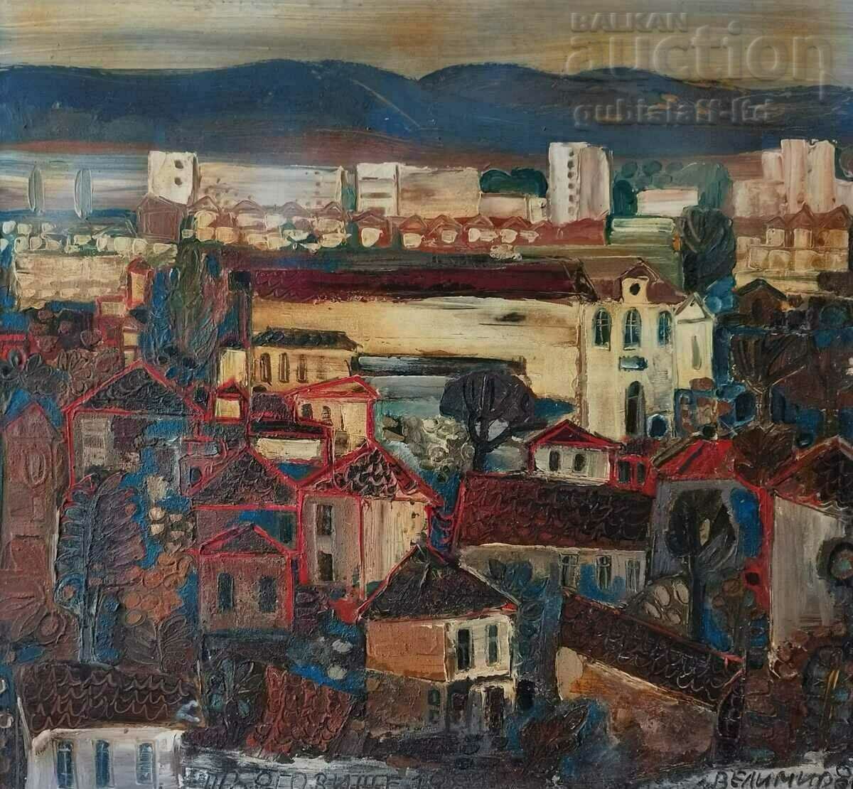 Tabloul „Peisaj din Targovishte”, art. Velimir Petrov, 1981 cu preț € 2800.00 | 5476.34 BGN