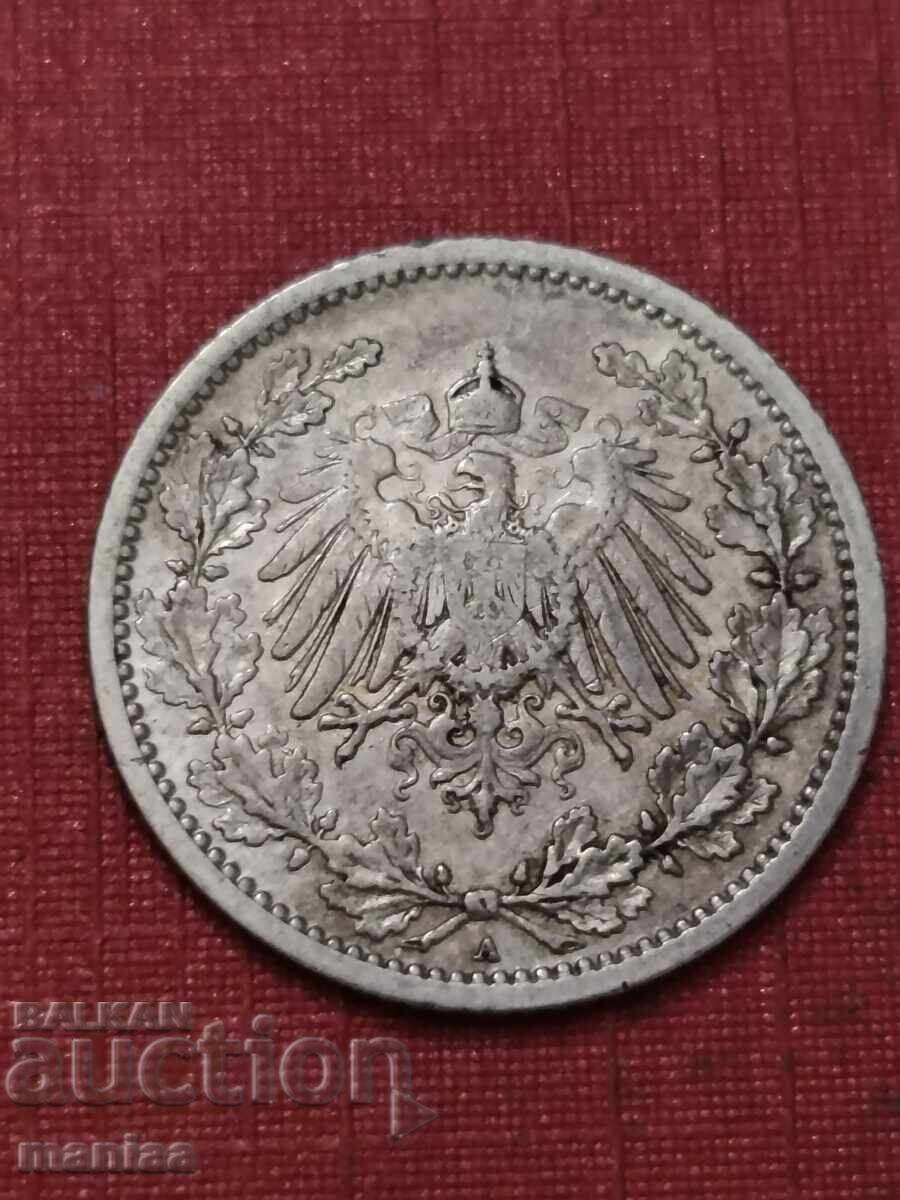 Δημοπρασία 1/2 Marka 1906 g. Srebro A Δημοπρασία 1/2 Marka 1906 g. Srebro A