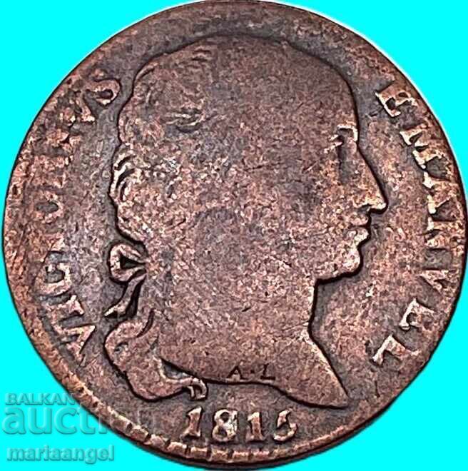 2,6 Soldi 1815 Sardinia, Cipru și Ierusalim Victor Emmanuel - 7