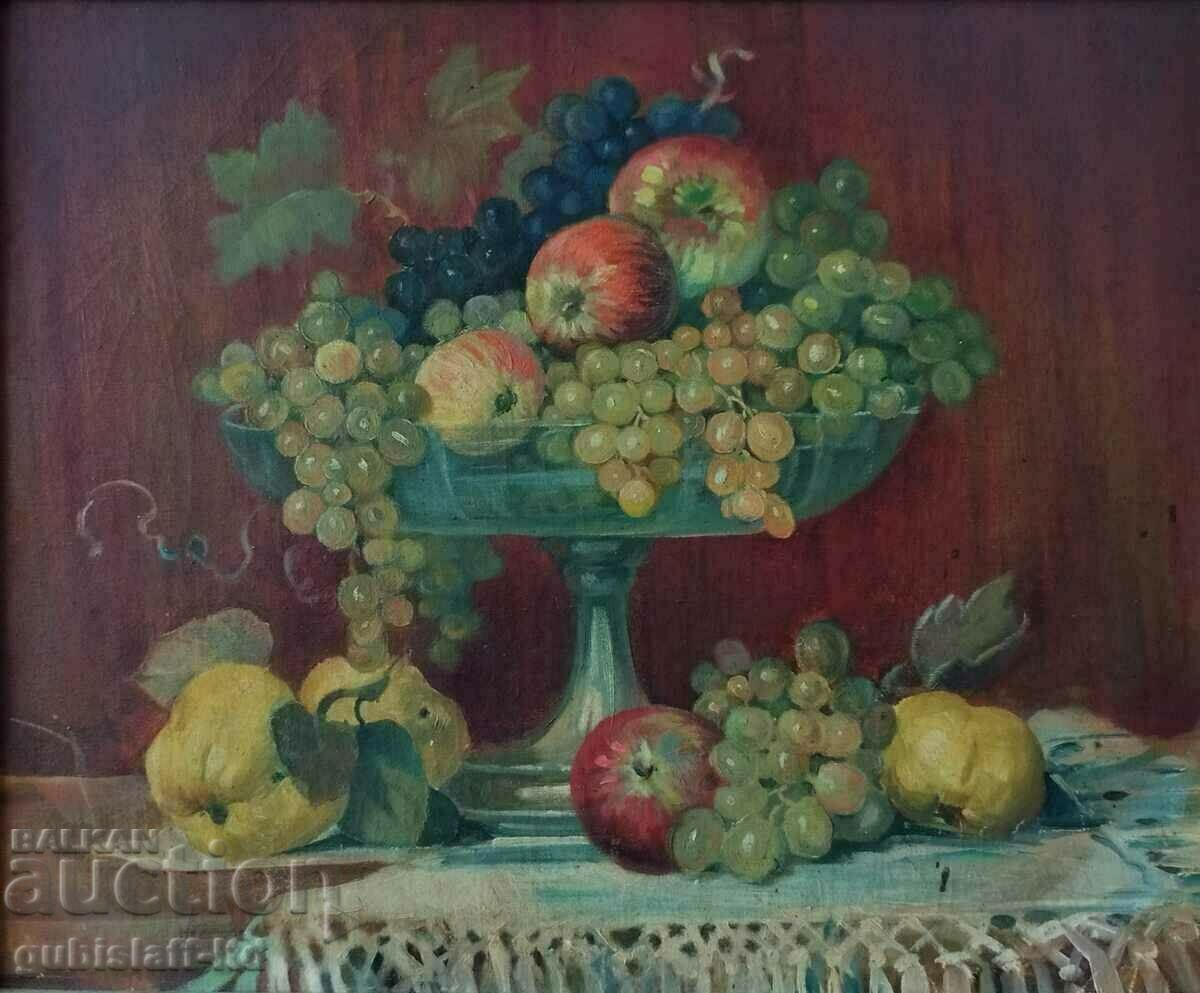 Pictură, natură moartă, anii 1940. cu preț € 550.00 | 1075.71 BGN