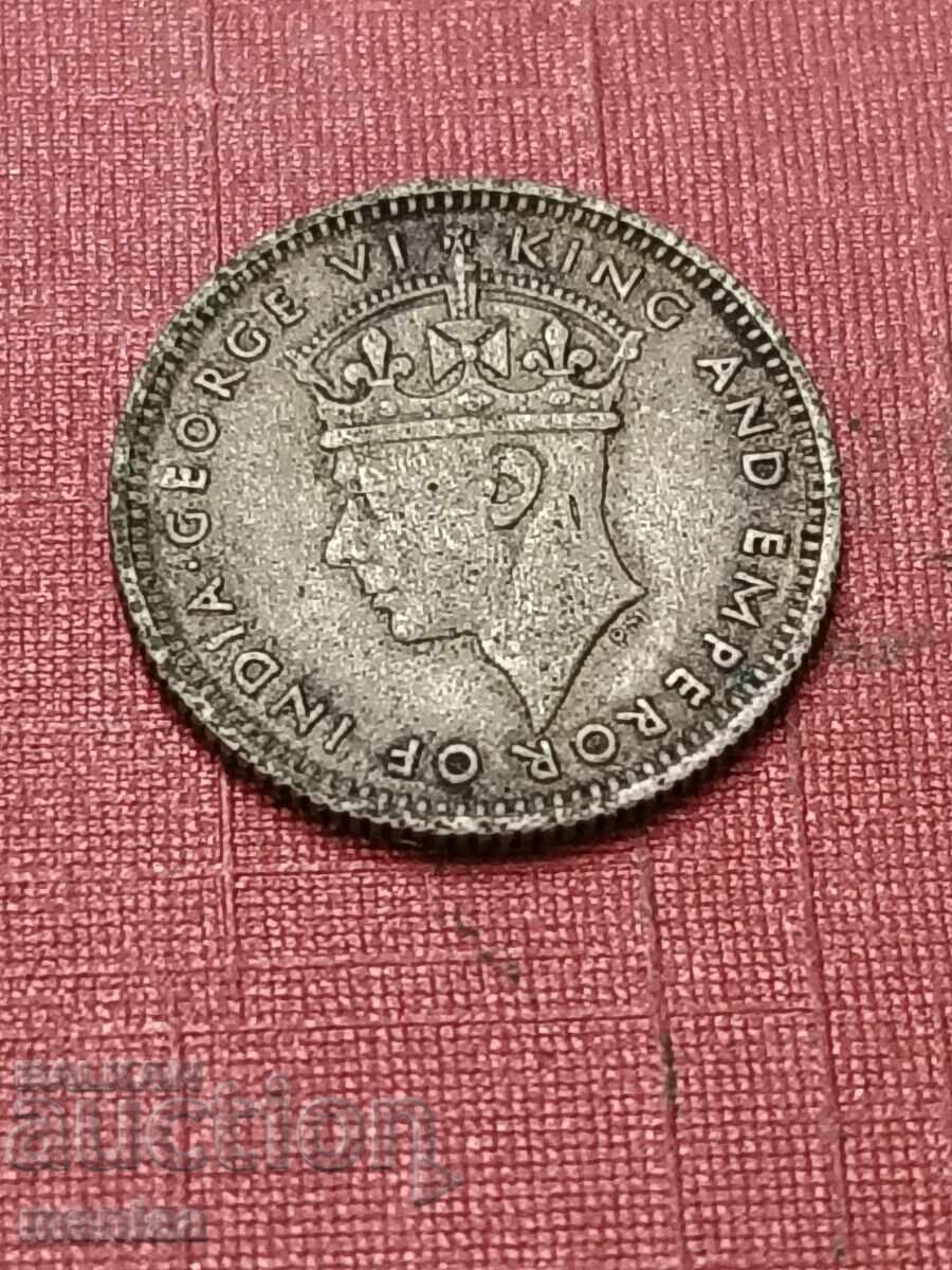 Livrarea 5 Straits Settlements 1945 Argint