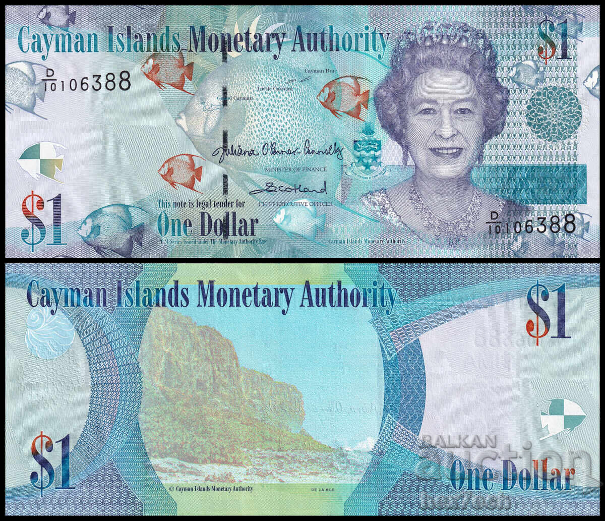 ❤️ ⭐ Insulele Cayman 2024 1 dolar UNC nou ⭐ ❤️