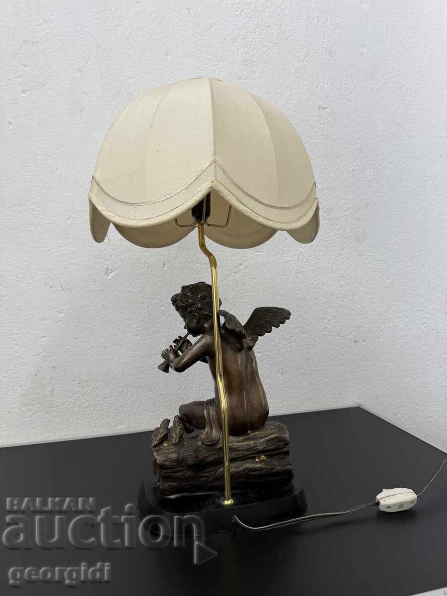 Παράδοση Μοναδικό γλυπτό φωτιστικό - άγγελος / χερουβείμ. Νο. 8107