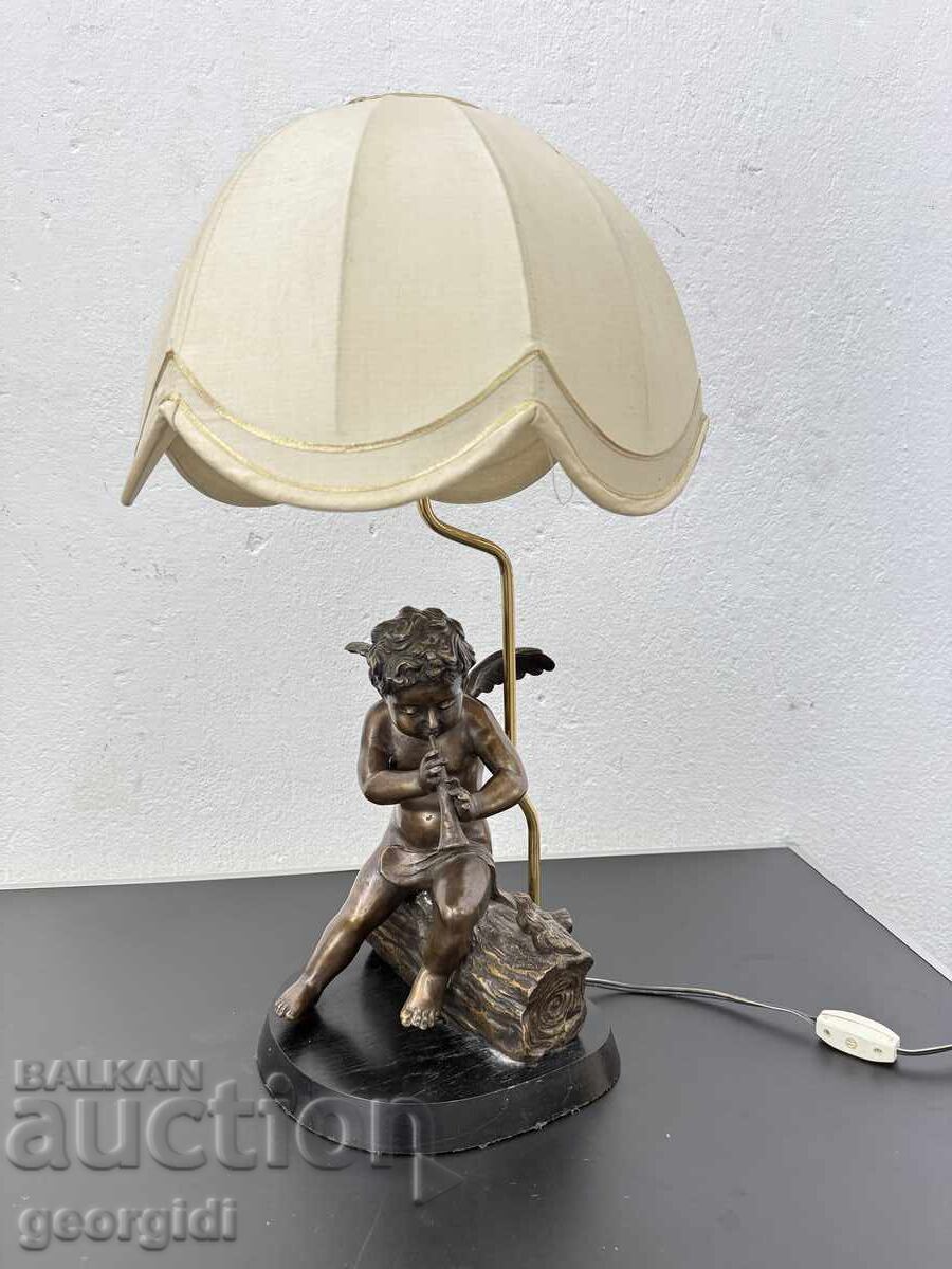 Μοναδικό γλυπτό φωτιστικό - άγγελος / χερουβείμ. Νο. 8107 - 7