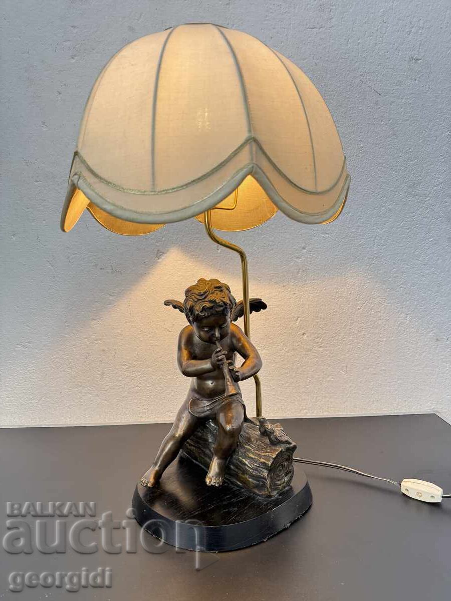 Μοναδικό γλυπτό φωτιστικό - άγγελος / χερουβείμ. Νο. 8107