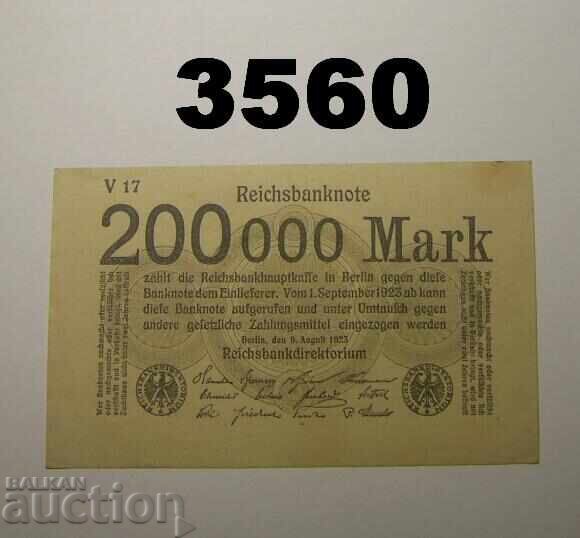 Γερμανία 200.000 μάρκα 1923 Βερολίνο