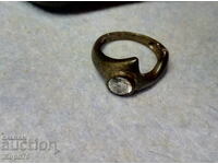 Старинен СКЪПОЦЕНЕН СРЕБЪРЕН ПРЪСТЕН Оксидирано СРЕБРО 800