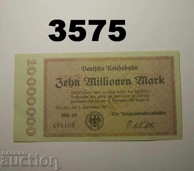 Germania 10 milioane mărci 1923 Berlin