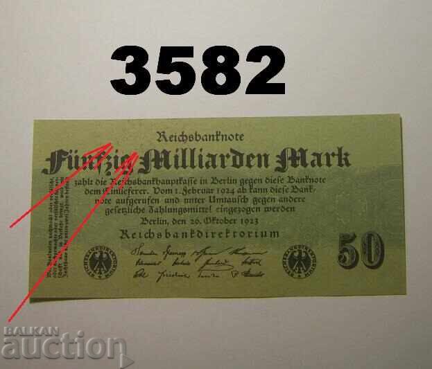 Germania 50 miliarde mărci 1923 Berlin