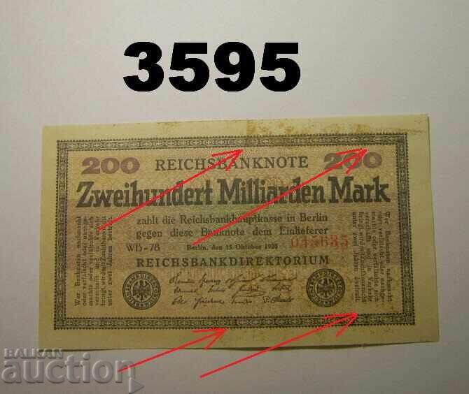 Germania 200 miliarde mărci 1923 Berlin