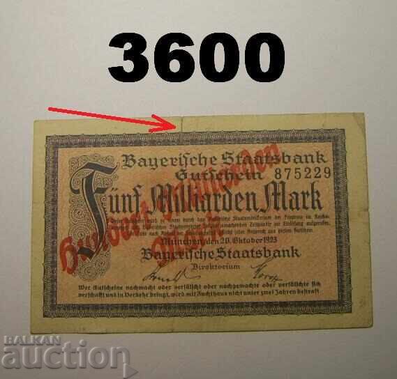 München 100 miliarde marci 1923 Germania