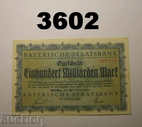 Μόναχο 100 δισεκατομμύρια μάρκα 1923 Γερμανία