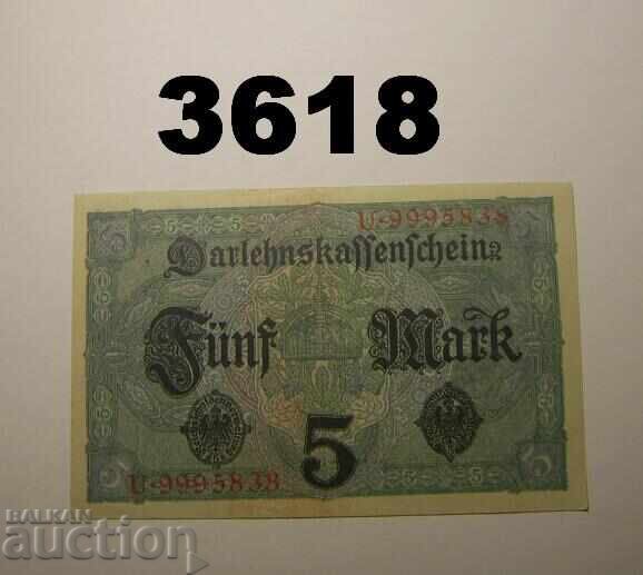 Γερμανία 5 μάρκα 1917 Βερολίνο με τιμή € 2.50 | 4.89 BGN