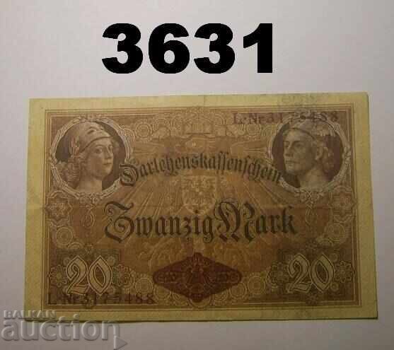 Германия 20 марки 1914