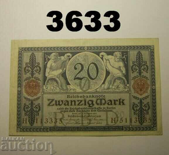 Γερμανία 20 μάρκα 1915