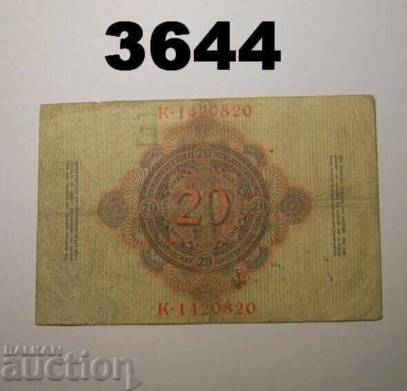 Germania 20 mărci 1910 Rară cu preț € 5.00 | 9.78 BGN