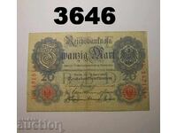 Германия 20 марки 1910 Рядката