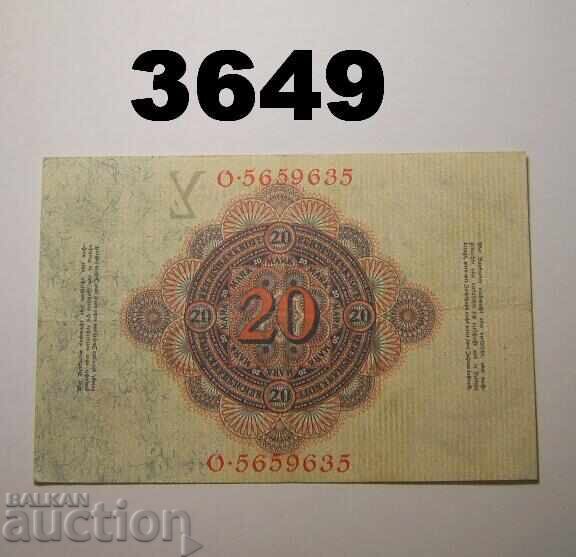 Germany 20 Mark 1914 with price € 4.00 | 7.82 BGN