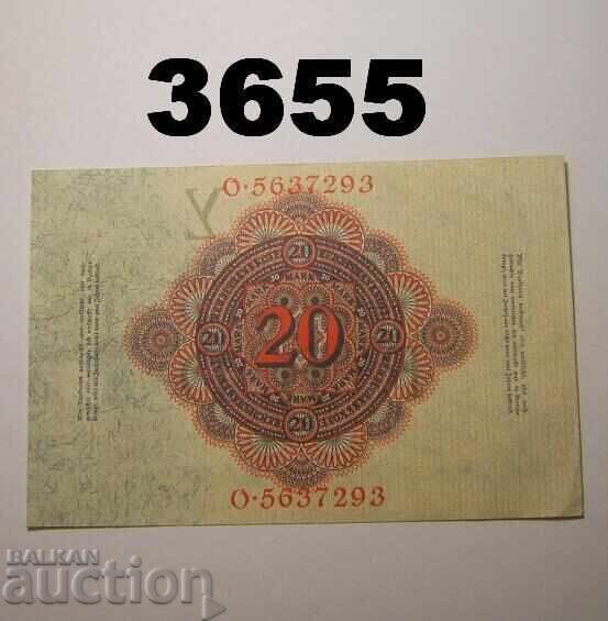 Γερμανία 20 μάρκα 1914 με τιμή € 5.00 | 9.78 BGN