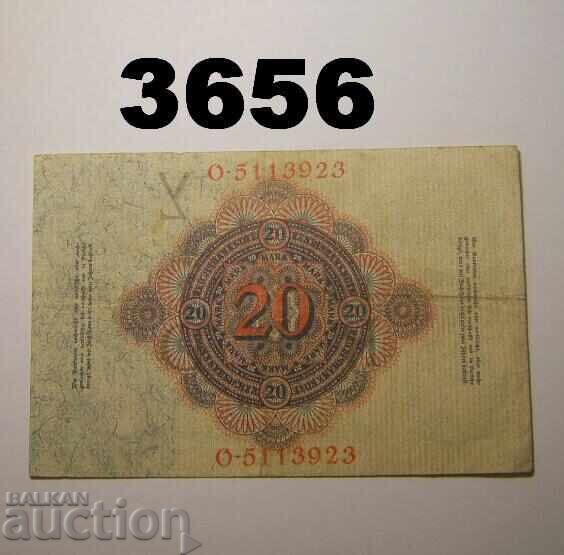 Germania 20 mărci 1914 cu preț € 2.00 | 3.91 BGN